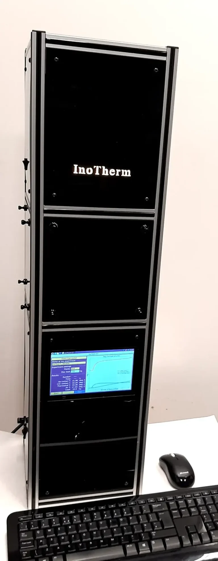 Thermal conductivity and Seebeck coefficient measuring device